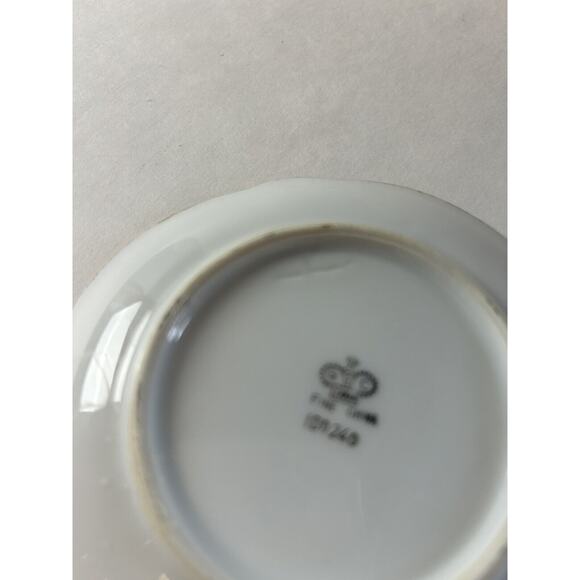 Vintage Napco Japanese Iridescent Footed Yellow‎ Rose Tea Saucer #1DD240 - Picture 5 of 5